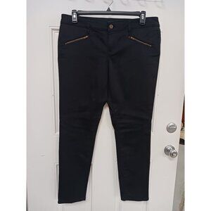 L'Amour Nanette Lepore Denim Legging Size 17 NWOT Black